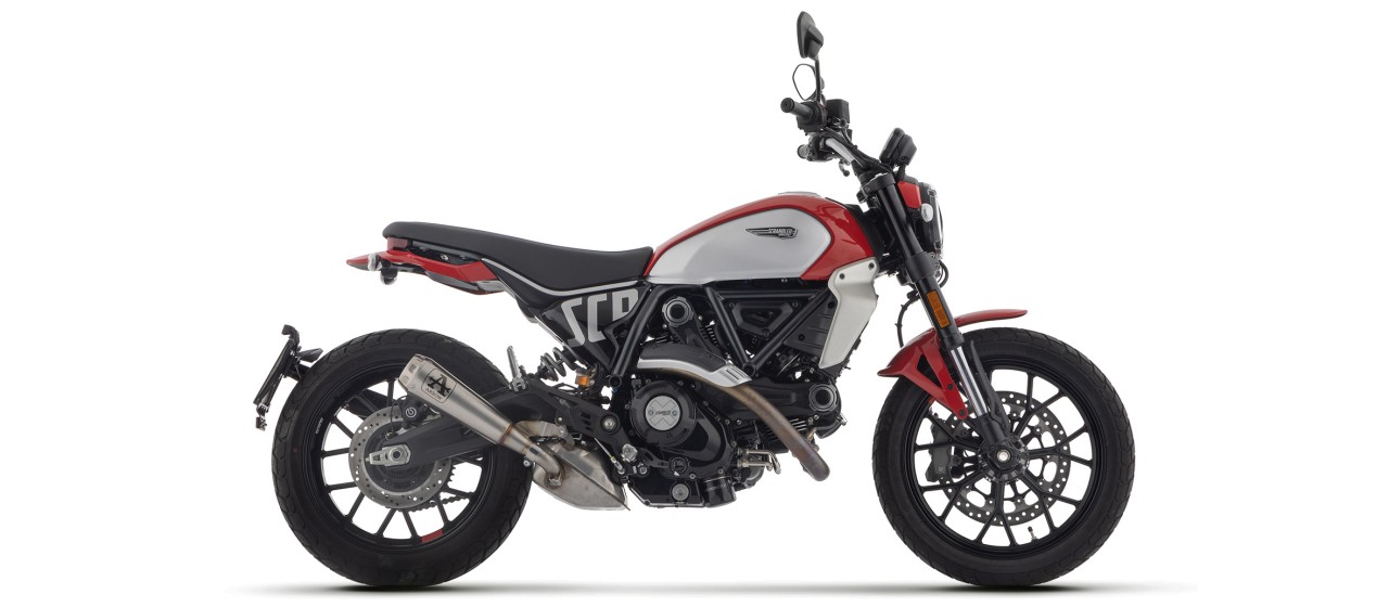 ARROW Pro-Race Edelstahl schwarzDUCATI SCRAMBLER 800 23-24