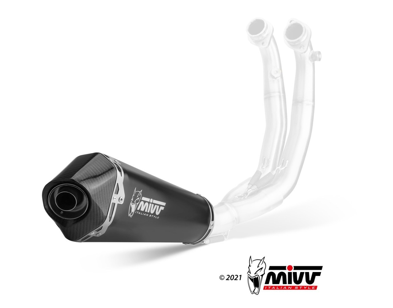 MIVV Delta Race Edelstahl schwarz Underbody Aprilia RS 660 20-24