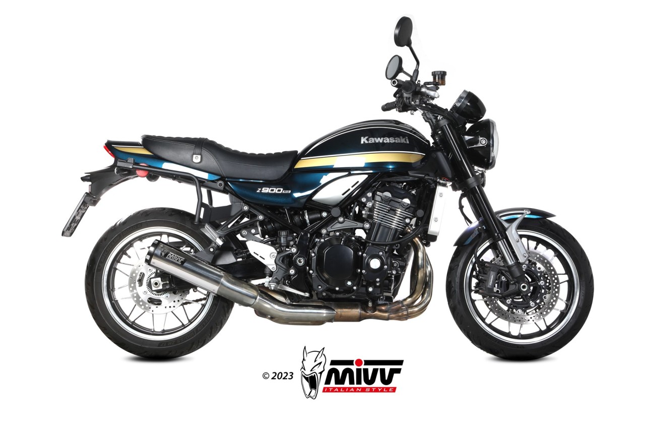 MIVV HR-1 Edelstahl poliert KAWASAKI Z900 RS 18-24