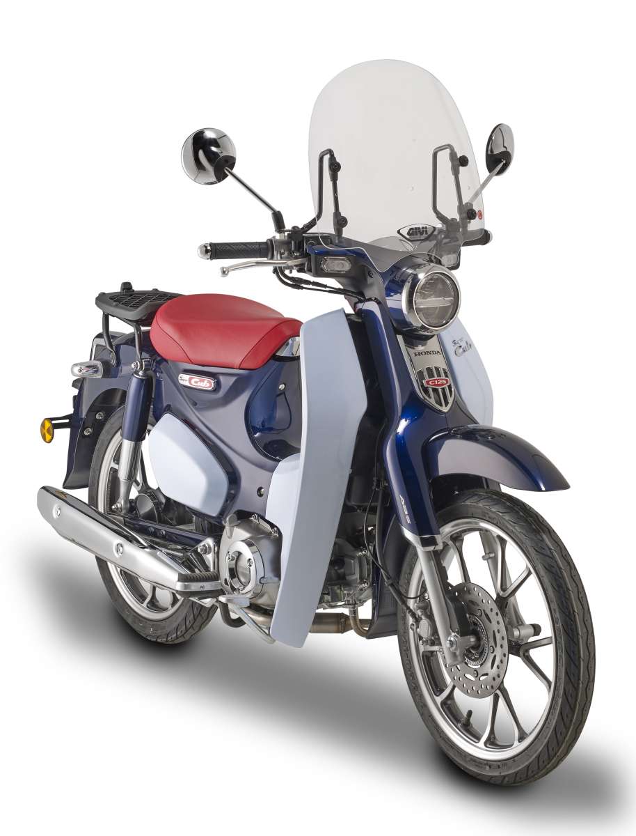 Windschild transparent, 385x400 mm (H x B) für Honda Super Cub C125, ABE 38665