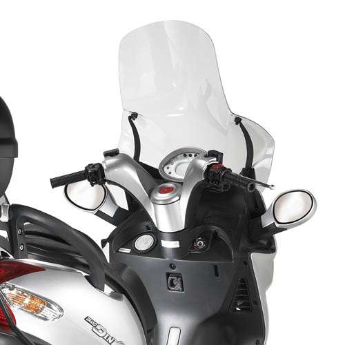 Windschild transparent, 606 mm hoch, 700 mm breit für Kymco Grand Dink 125-150-250, ohne ABE