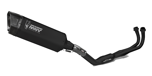 MIVV SR-1 Titan schwarz mit Carbonendkappe YAMAHA R7 22-24